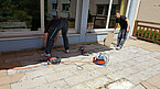 Abbruch Terrassenfliesen